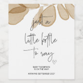 Pregnancy New Baby on Way Announcement Mom to Be Wijn Etiket (Enkel label)