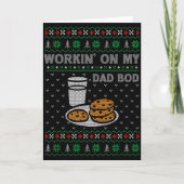 Pregnancy New Mom Baby Pregnant Christmas Matching Kaart (Voorkant)