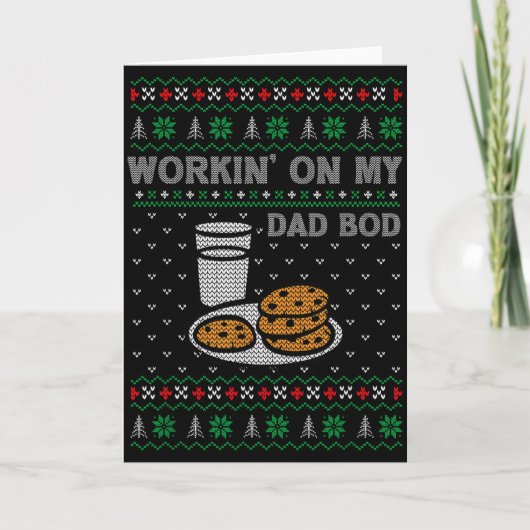 Pregnancy New Mom Baby Pregnant Christmas Matching Kaart (Voorkant)