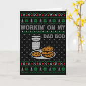 Pregnancy New Mom Baby Pregnant Christmas Matching Kaart (Gele Bloem)