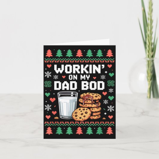 Pregnancy New Mom Baby Pregnant Christmas Matching Kaart (Voorkant)