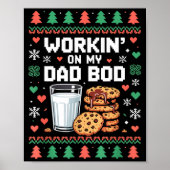 Pregnancy New Mom Baby Pregnant Christmas Matching Poster (Voorkant)