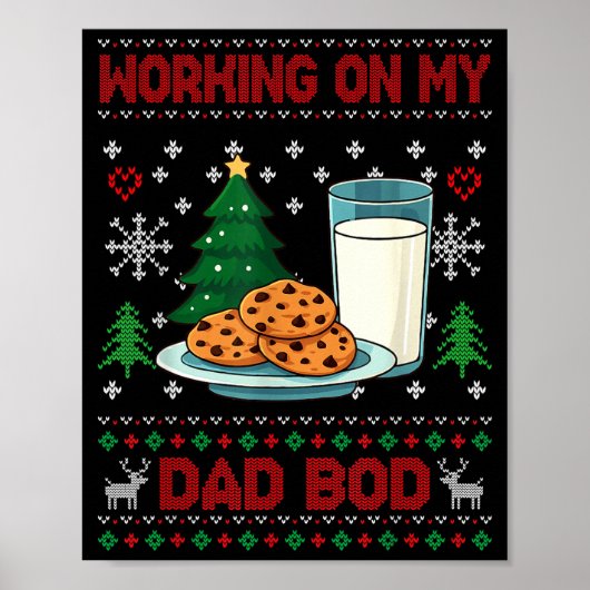 Pregnancy New Mom Baby Pregnant Christmas Matching Poster (Voorkant)