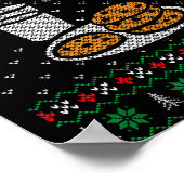 Pregnancy New Mom Baby Pregnant Christmas Matching Poster (Hoek)