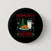 Pregnancy New Mom Baby Pregnant Christmas Matching Ronde Button 5,7 Cm (Voorkant)