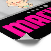 Pregnancy Reveal &amp; Announcement Baby Making Ma Poster (Hoek)