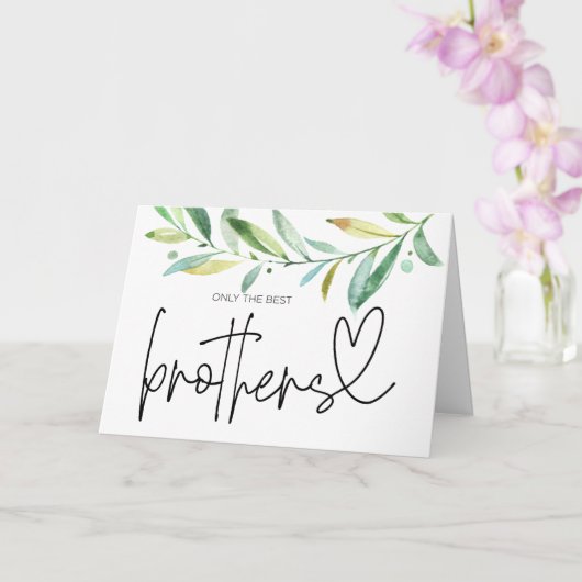 Pregnancy Reveal Brother Uncle to Be I'm Pregnant  Kaart (Orchidee)