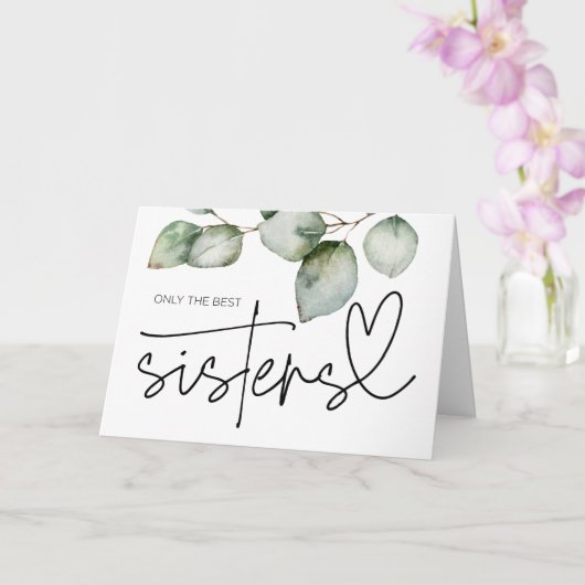 Pregnancy Reveal Sister Aunt to Be I'm Pregnant Kaart (Orchidee)