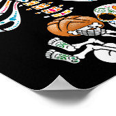 Pregnancy Skeleton Dia De Los Muertos Mexican Bell Poster (Hoek)