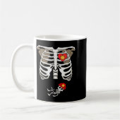 Pregnancy Skeleton Rib Funny Firefighter Bump Shir Koffiemok (Links)