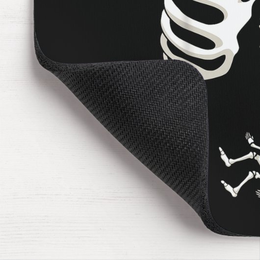 Pregnancy Skeleton Rib Funny Firefighter Bump Shir Muismat (Hoek)