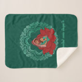 Pregnant desi mom with her first born sherpa deken (Voorkant (horizontaal))