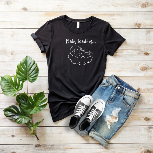 Pregnant First Mothers Day white T-shirt