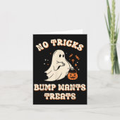 Pregnant Ghost Lazy Trick Or Treat Dress Funny Hal Kaart (Voorkant)