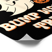 Pregnant Ghost Lazy Trick Or Treat Dress Funny Hal Poster (Hoek)