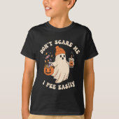 Pregnant Ghost Trick Or Treat Dress Lazy Halloween T-shirt (Voorkant)