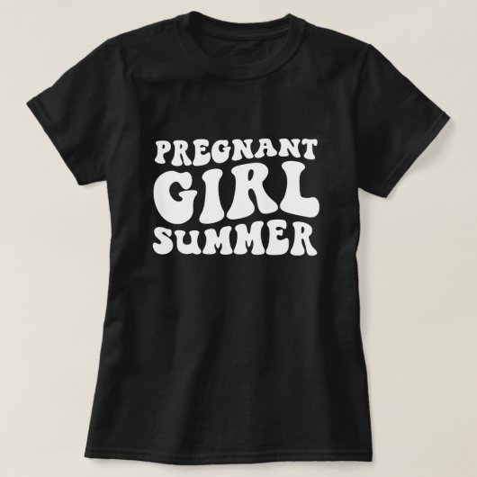 Pregnant Girl Summer, Fun Maternity for Summer T-shirt (Design voorkant)