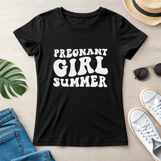 Pregnant Girl Summer, Fun Maternity for Summer T-shirt