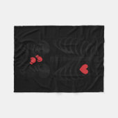 Pregnant Skeleton Twin Halloween Skeleton Boxing T Fleece Deken (Voorkant (Horizontaal))