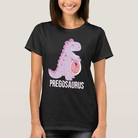 Pregosaurus Funny Dinosaur T-shirt (Voorkant)