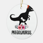 Pregosaurus Funny Zwangerschap Gift Keramisch Ornament (Links)