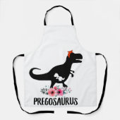 Pregosaurus Funny Zwangerschap Gift Schort (Voorkant)