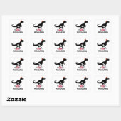 Pregosaurus Funny Zwangerschap Gift Vierkante Sticker (Vel)