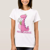 Pregosaurus Moederschapshirt T-shirt (Voorkant)