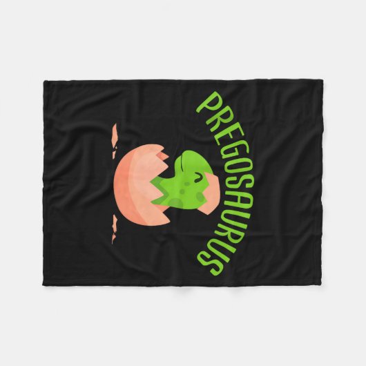 Pregosaurus Preggo Saurus Pregnant Women Dino Love Fleece Deken (Voorkant (Horizontaal))
