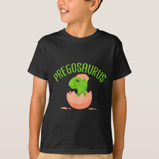 Pregosaurus Preggo Saurus Pregnant Women Dino Love T-shirt (Voorkant)