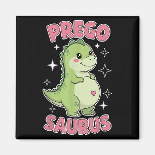 Pregosaurus Schattige Retro Mama Dinosaurus Zwange Magneet