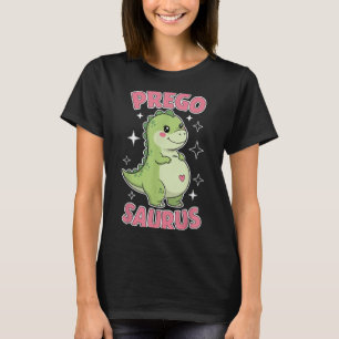 Pregosaurus Schattige Retro Moeder Dinosaurus Zwan T-shirt