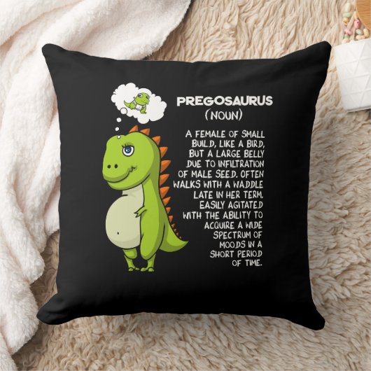 Pregosaurus T-Rex Dinosaur moeder Zwangerschap Kussen (Deken)