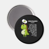 Pregosaurus T-Rex Dinosaur moeder Zwangerschap Magneet (Voorkant / Achterkant)