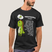 Pregosaurus T-Rex Dinosaur moeder Zwangerschap T-shirt (Voorkant)
