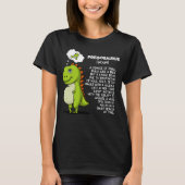 Pregosaurus T-Rex Dinosaur moeder Zwangerschap T-shirt (Voorkant)