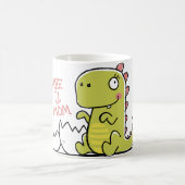 Pregosaurus Zwangerschap Aankondiging Koffiemok (Center)