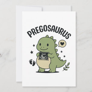 Pregosaurus Zwangerschap Moeder Dino Cadeau Kaart
