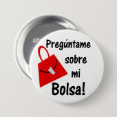 Preguntame Sobre Mi Bolsa Ronde Button 7,6 Cm (Voorkant /achterkant)