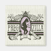 Pregzilla Magneet (Voorkant)