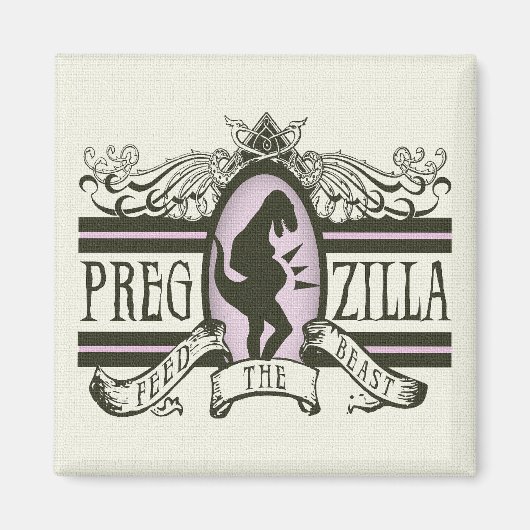 Pregzilla Magneet (Voorkant)