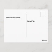 Prehesile-Tailed Porcupine zittend aan bureau Briefkaart (Achterkant)