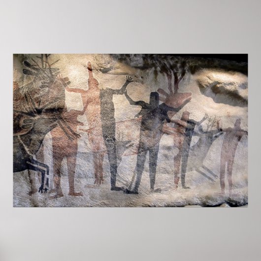 PREHISTORIC CAVE PAINTING POSTER (Voorkant)