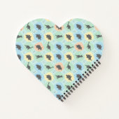 Prehistoric Dinosaur Silhouette Seamless Pattern Notitieboek (Achterkant)