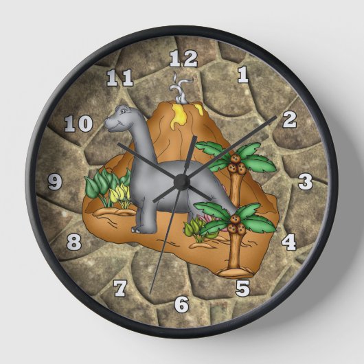 Prehistoricus Dino Clock (Voorkant)