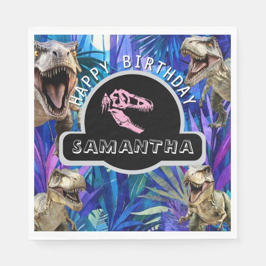 prehistorisch avontuur servet (Voorkant)