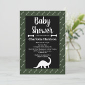 Prehistorisch Baby shower Dinosaurs Kaart (Staand voorkant)