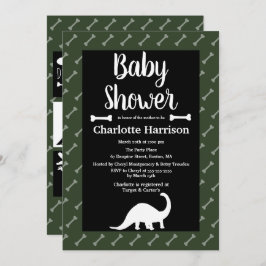 Prehistorisch Baby shower Dinosaurs Kaart