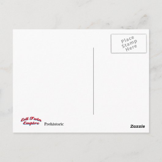 Prehistorisch Briefkaart (Achterkant)