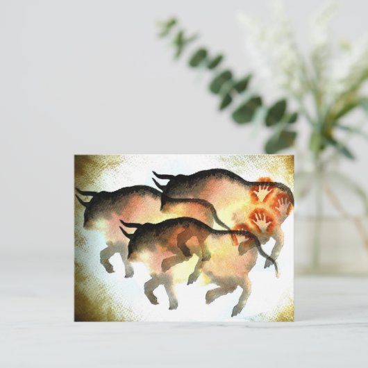 Prehistorisch Briefkaart (Staand voorkant)